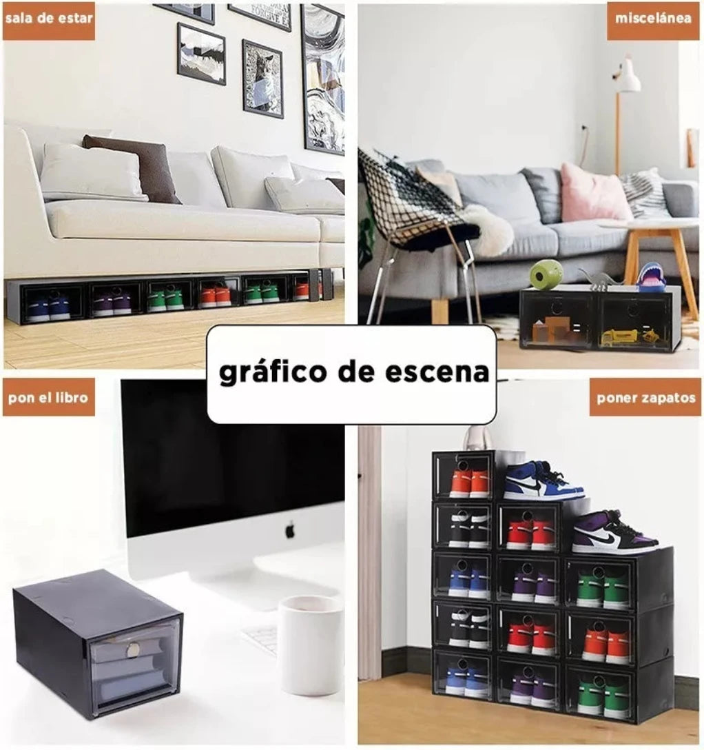 6 Organizadores Zapatos - Cajones Apilable